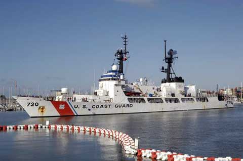 Coast Guard Boat at R&D Center