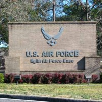 Eglin Air Force Base Sign At Front Entrance