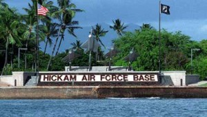 Hickam Air Force Base Main Sign