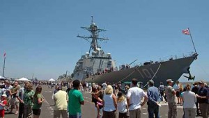 Boat placed for public demonstration at Naval Weapons Station Seal Beach
