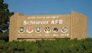 Schriever AFB Front Sign, Banner