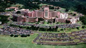 Tripler Army Medical Center aerial view from sky