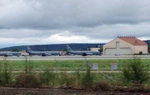 Military Planes at Eilson air force base