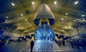 Transport plane arrives at Dover Air Force Base