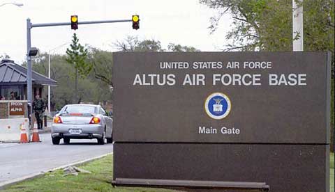 Altus AFB Main Gate Sign 