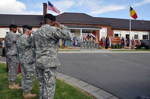 Soldiers at US Army Garrison Benelux