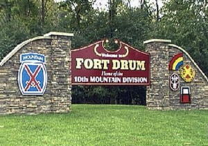 Main sign of Fort Drum