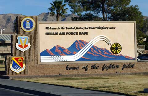 Sign of Nellis AFB