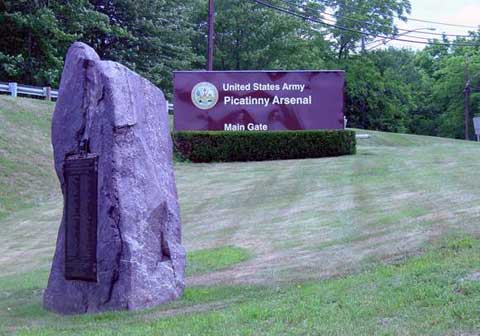 Sign in front of Picatinny Arsenal