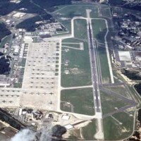 Areal view of Pope Air Force Base