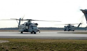 Helicopter at Naval Air Engineering Station Lakehurst