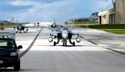 F18 landed at JR Base New Orleans