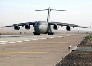 First c-17 lands at Shindand Airbase