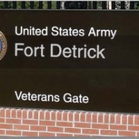 Military bases fort detrick sign