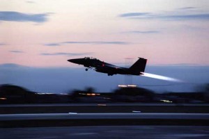 F-15 launch at Aviano Air Base