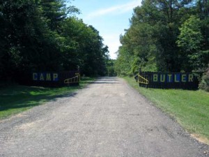 Main gate and entrance of Camp Butler