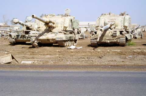 Tanks at Camp Taji