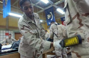 Radiation testing at Camp Doha