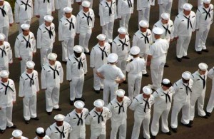 soldiers at Commander Fleet Activities Sasebo