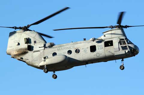 Marines helicopter lands on Mcas Futenma