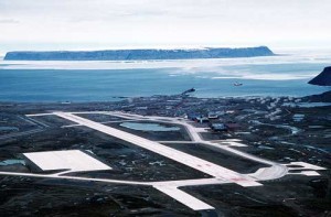 Areal view of Thule Air Base