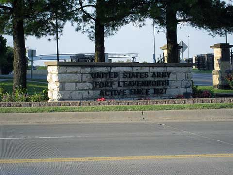 Sign of Fort Leavenworth