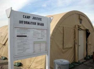 Tent at camp Justice Iraq