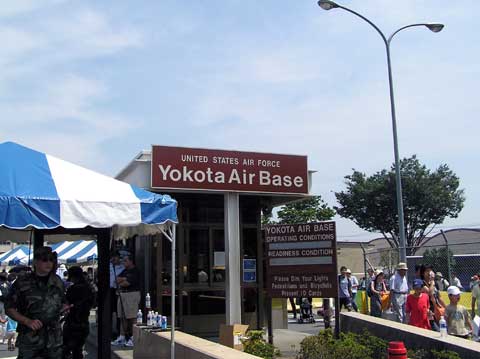 Sign of Yokota Air Base