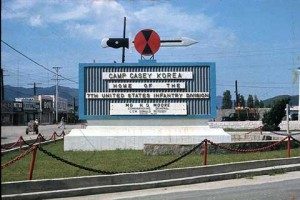 Main sign of Camp Casey