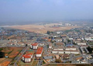 Camp Humphreys areal view in South Korea