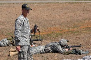 Soldier practice at Arnold Air Force Base
