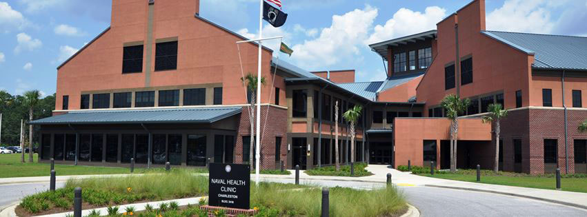 Naval Health Clinic Charleston areal view